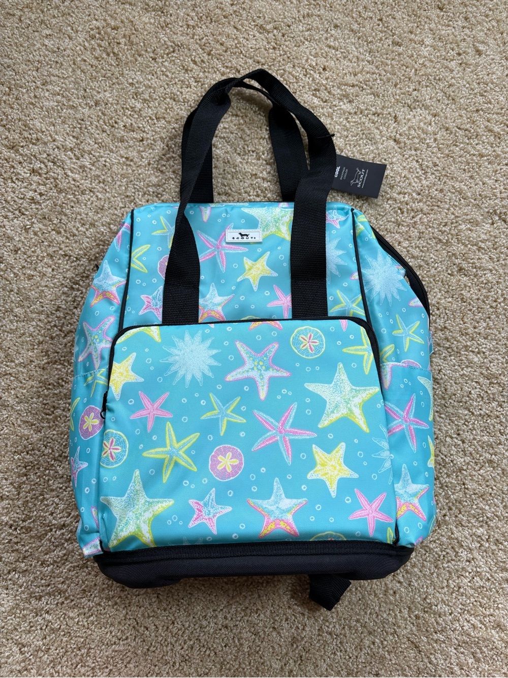 SCOUT Play It Cool Backpack Cooler Starfish Aqua Insulated Travel Beach NWT